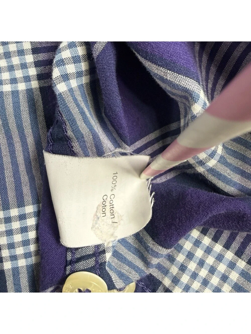 J Crew Quality Woven Shirt Men’s XL Purple Long Sleeve Button Down Casual